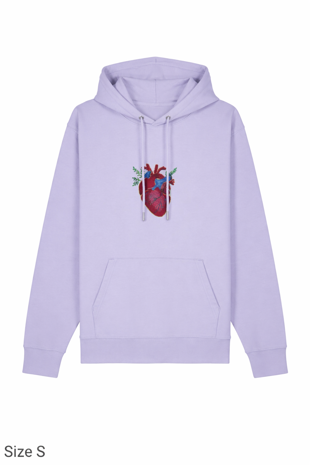 Embroidered Anatomical Heart Hoodie