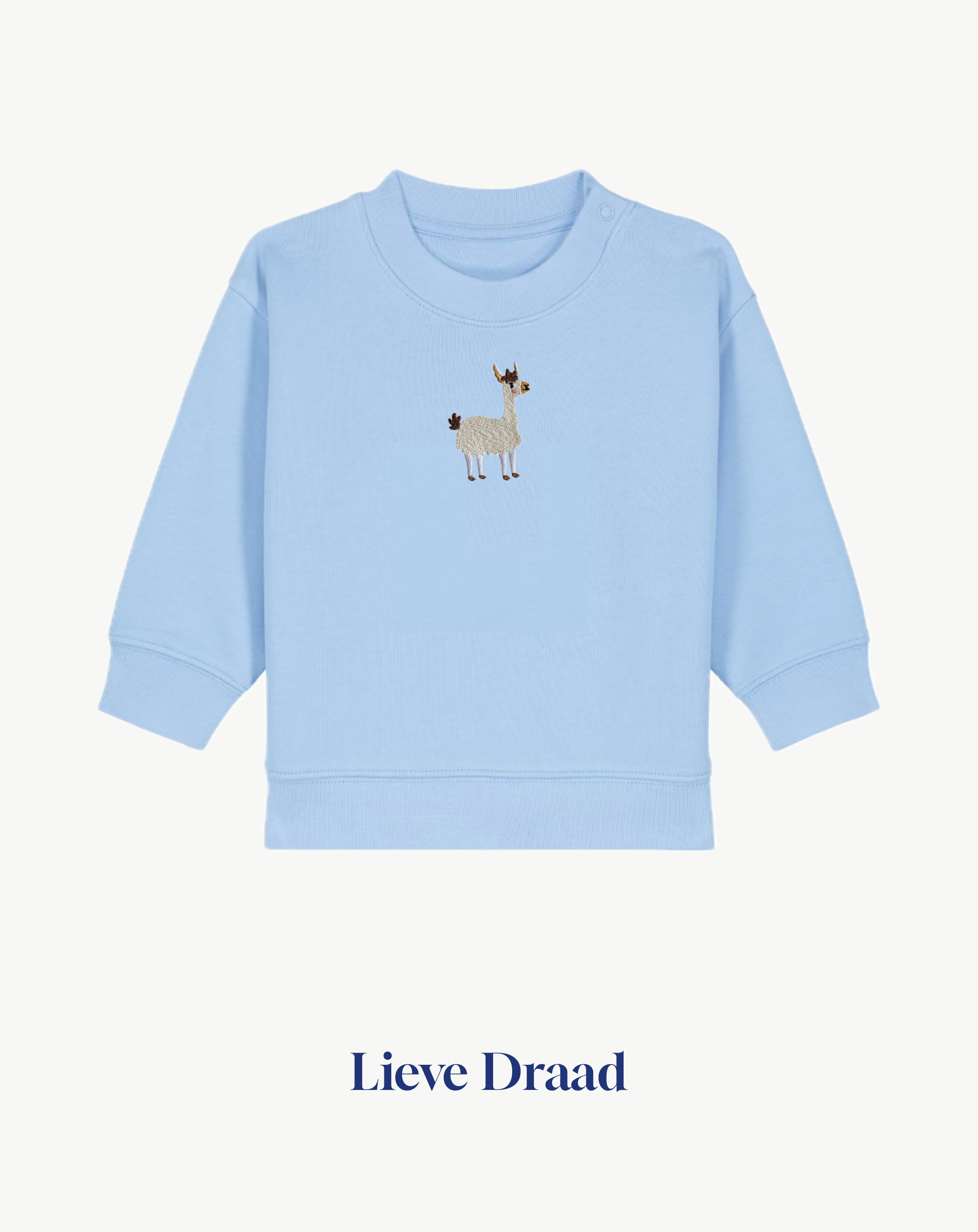 Cute Llama Embroidered Clothing – T-Shirt, Hoodie, Sweatshirt