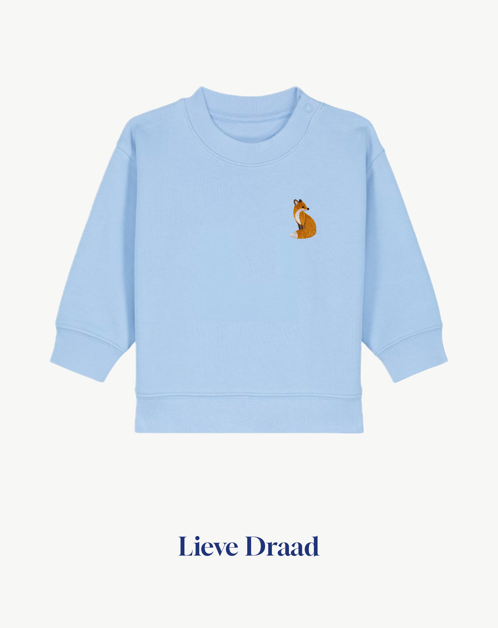 Cute Fox Embroidered Clothing (T-shirt/Sweatshirt/Hoodie Animal Design)
