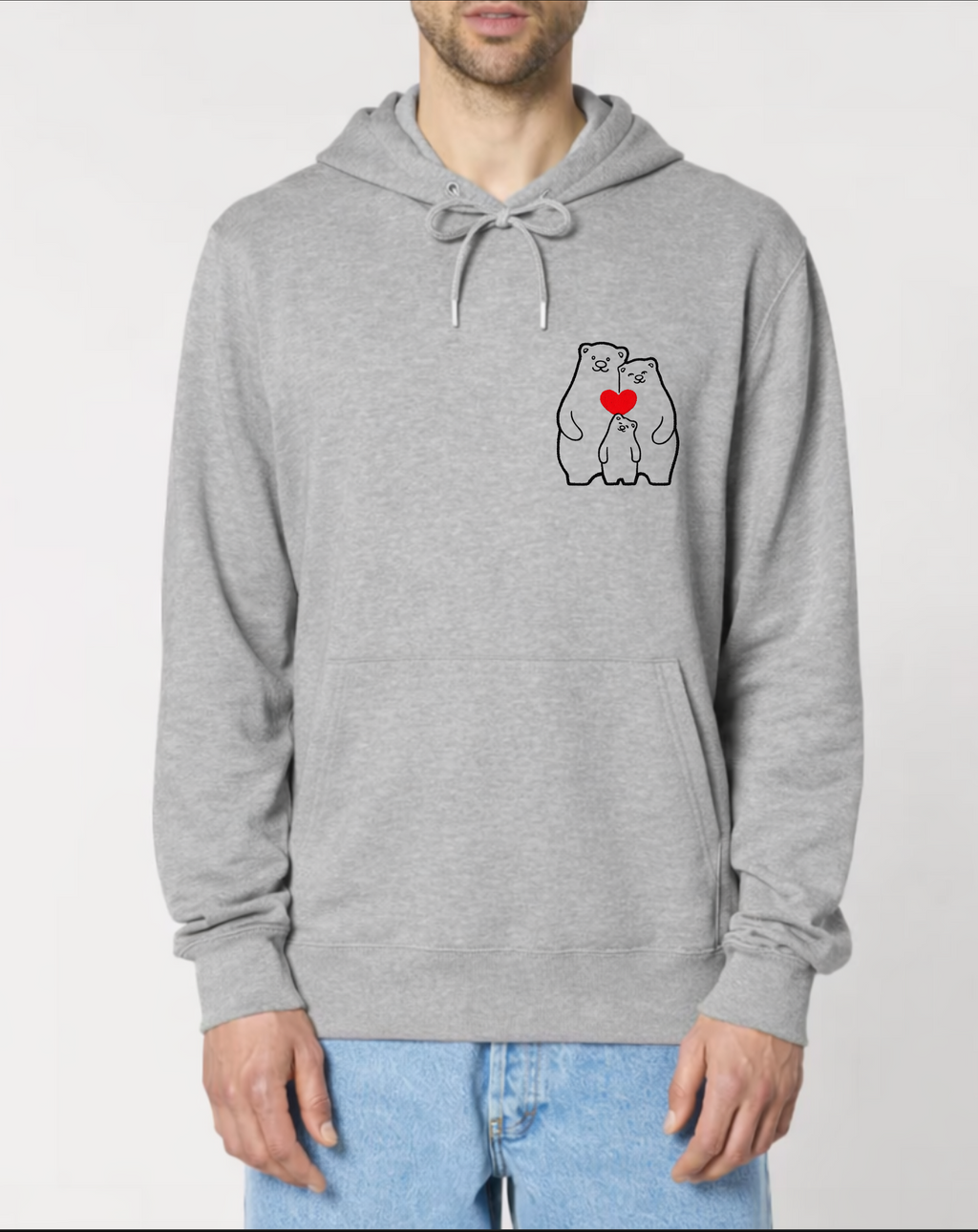 Family is Warmth: The "Polar Love Embroidery" Collection (T-Shirt, Hoodie)