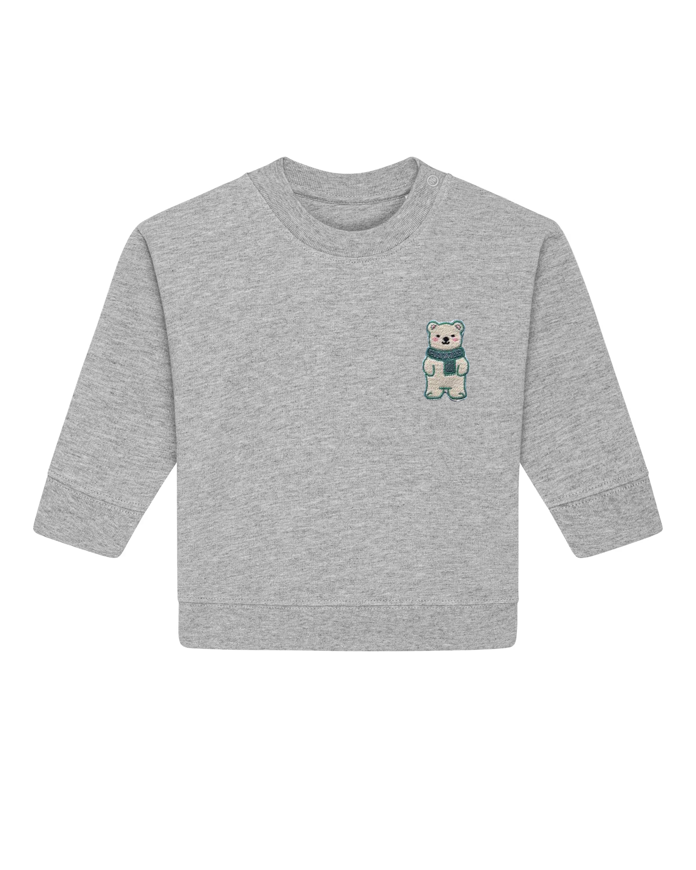 Kids neck sweatshirt “Adorable White Bear”