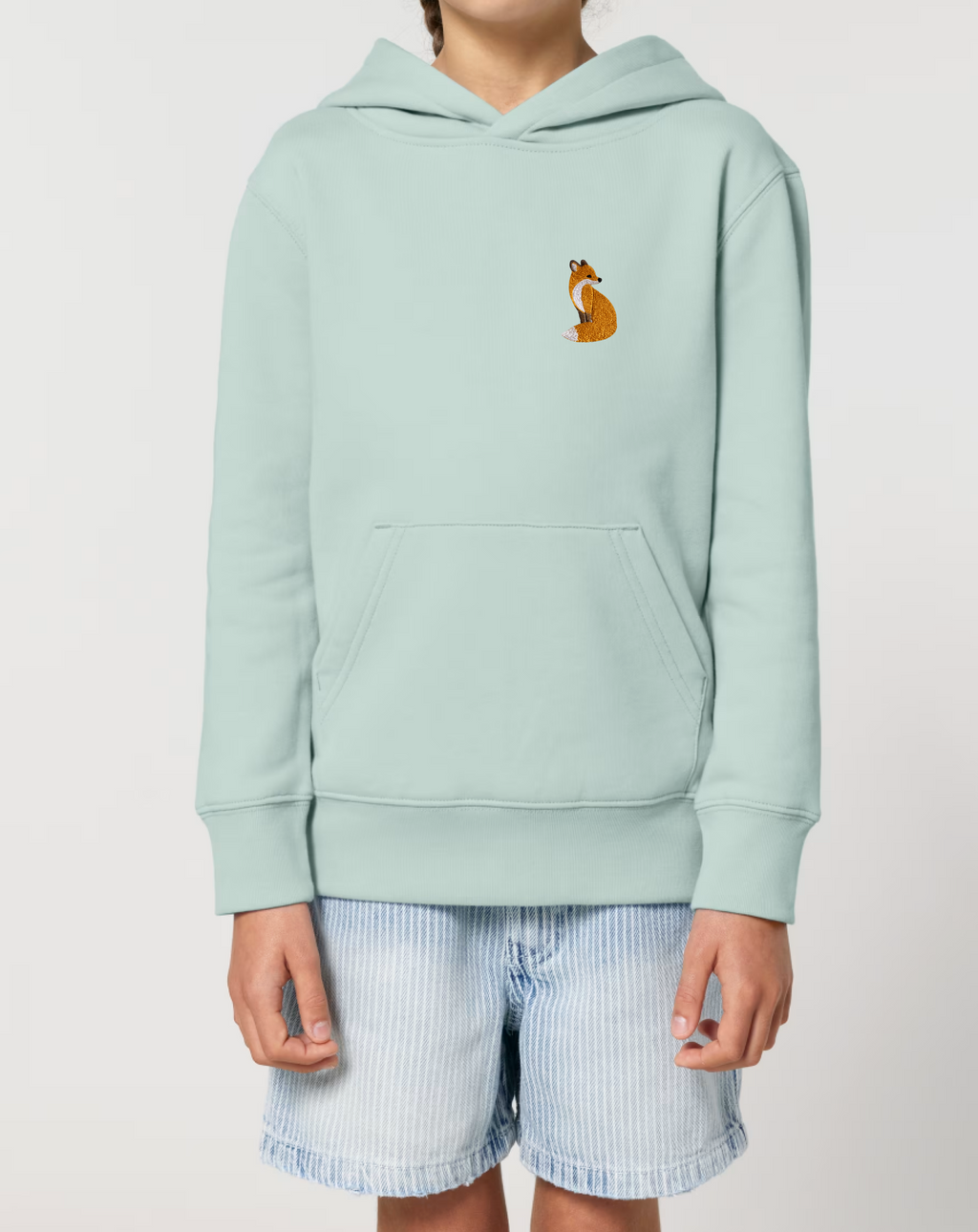 Cute Fox Embroidered Clothing (T-shirt/Sweatshirt/Hoodie Animal Design)