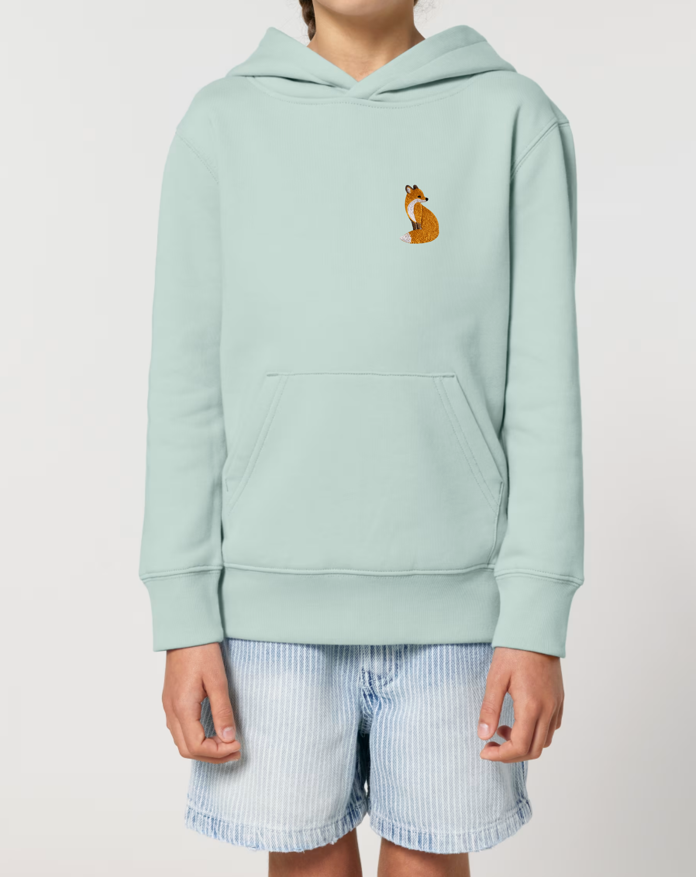 Cute Fox Embroidered Clothing (T-shirt/Sweatshirt/Hoodie Animal Design)