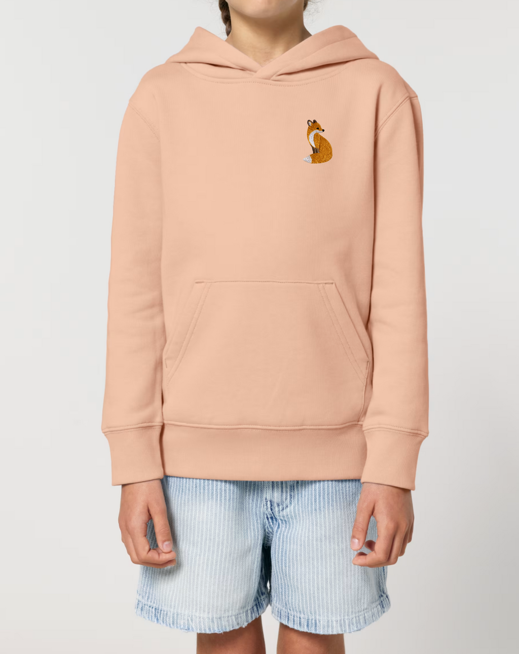 Cute Fox Embroidered Clothing (T-shirt/Sweatshirt/Hoodie Animal Design)