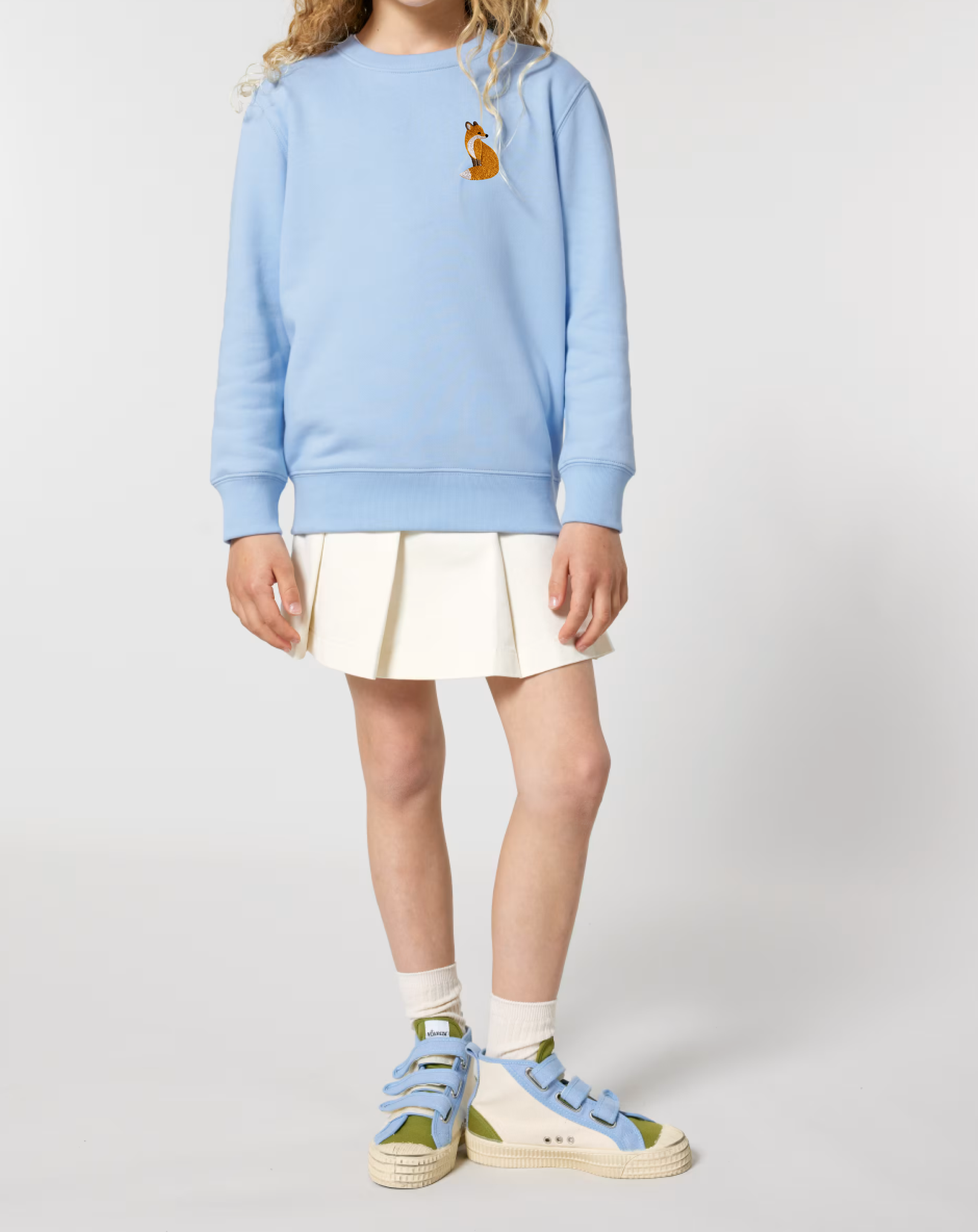 Cute Fox Embroidered Clothing (T-shirt/Sweatshirt/Hoodie Animal Design)