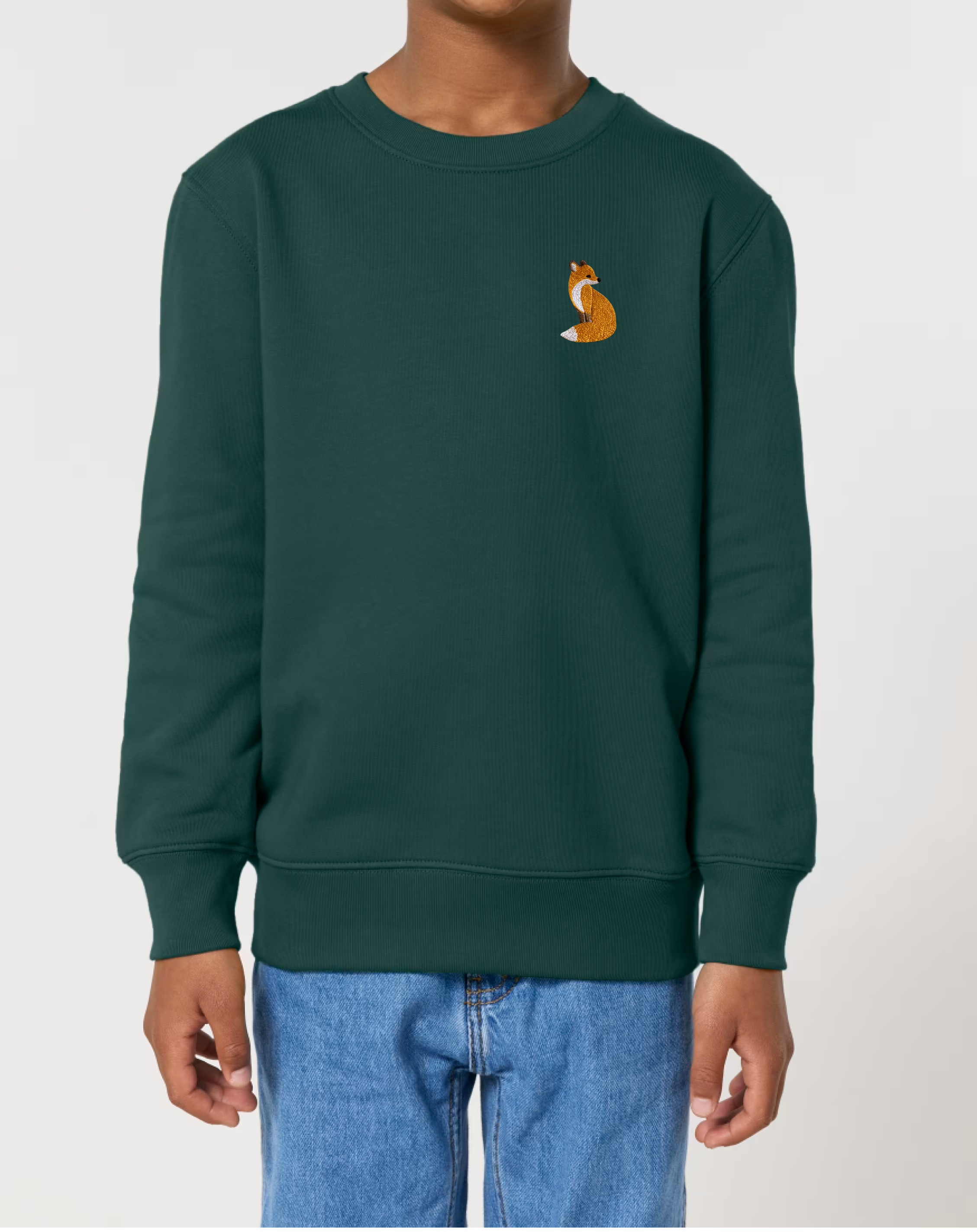 Cute Fox Embroidered Clothing (T-shirt/Sweatshirt/Hoodie Animal Design)