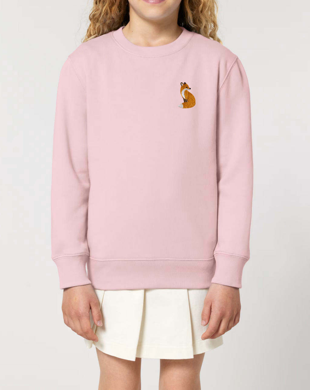 Cute Fox Embroidered Clothing (T-shirt/Sweatshirt/Hoodie Animal Design)