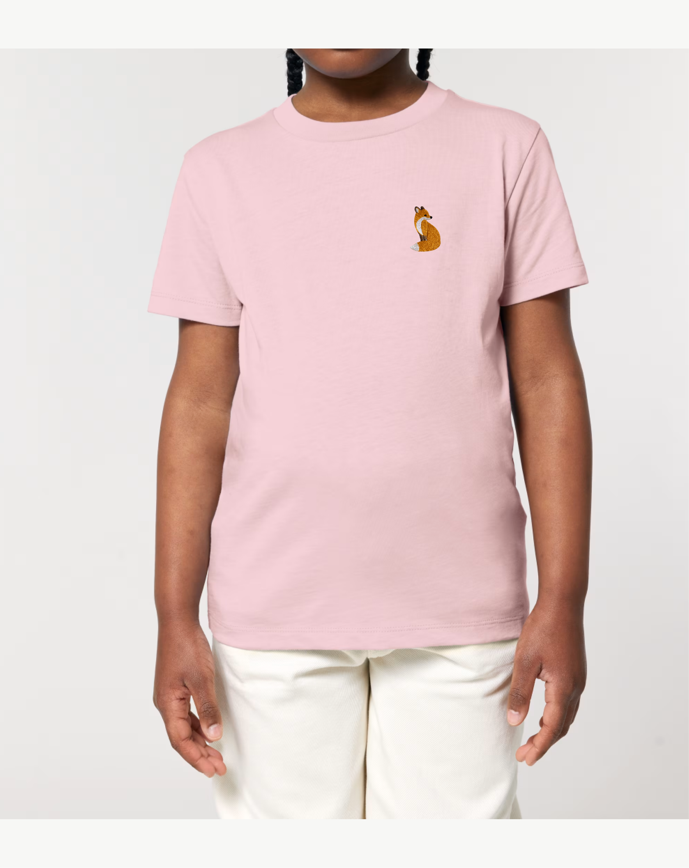 Cute Fox Embroidered Clothing (T-shirt/Sweatshirt/Hoodie Animal Design)