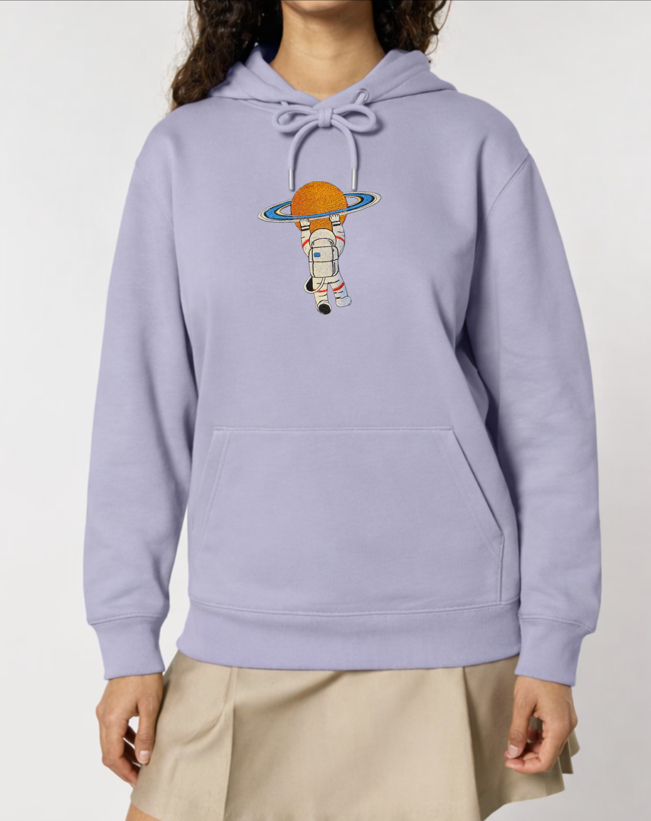 Astronaut Holding Planet (Relaxed Fit T-Shirt/Hoodie) -  Artemis II