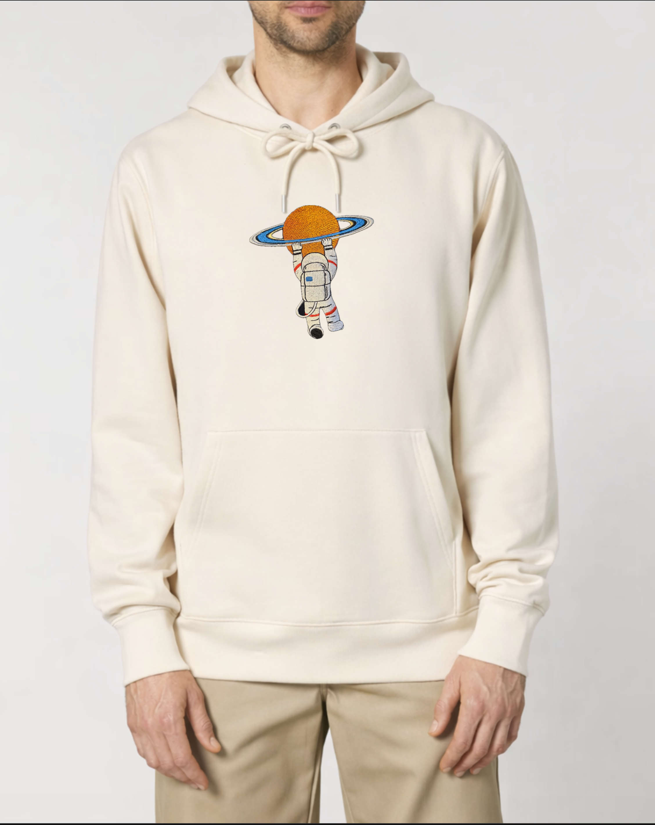 Astronaut Holding Planet (Relaxed Fit T-Shirt/Hoodie) -  Artemis II