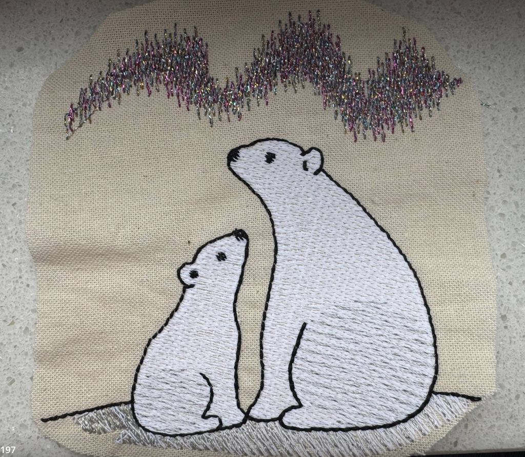 Sweatshirt with Bear Embroidery