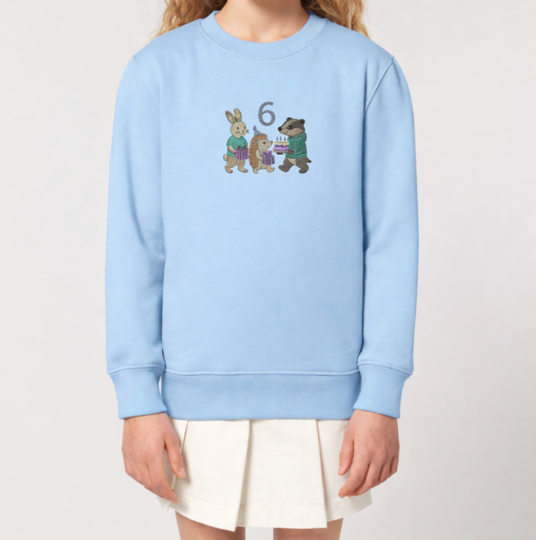 Children’s Birthday Embroidered Sweatshirt