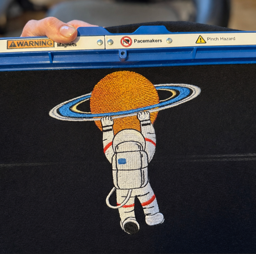 Astronaut Embroidered T-Shirt