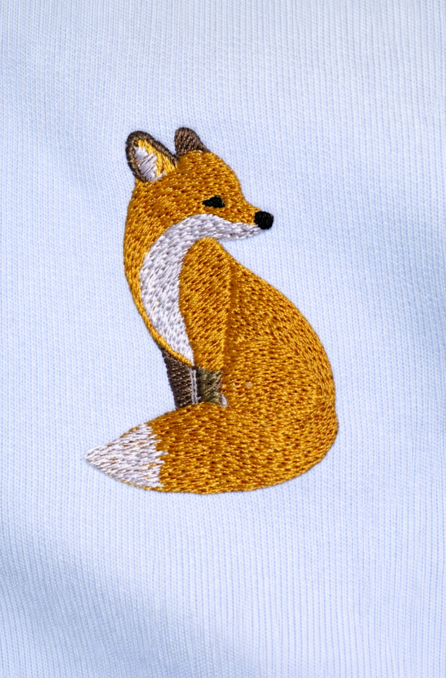 Cute Fox Embroidered Clothing (T-shirt/Sweatshirt/Hoodie Animal Design)