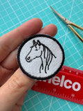 The "Horse” patch is 4 cm in diameter.