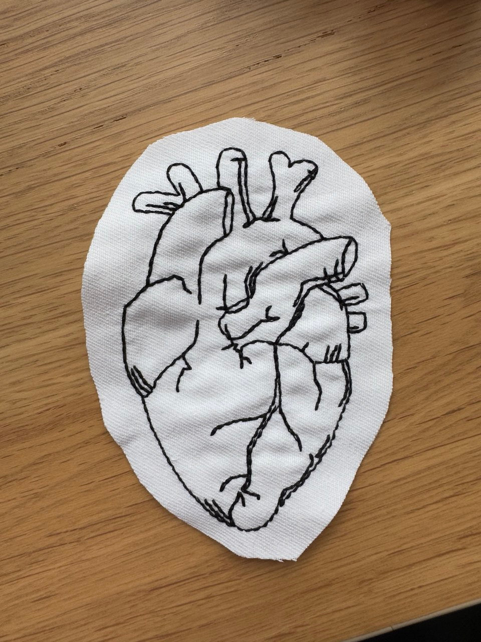 T-shirt with Heart Embroidery