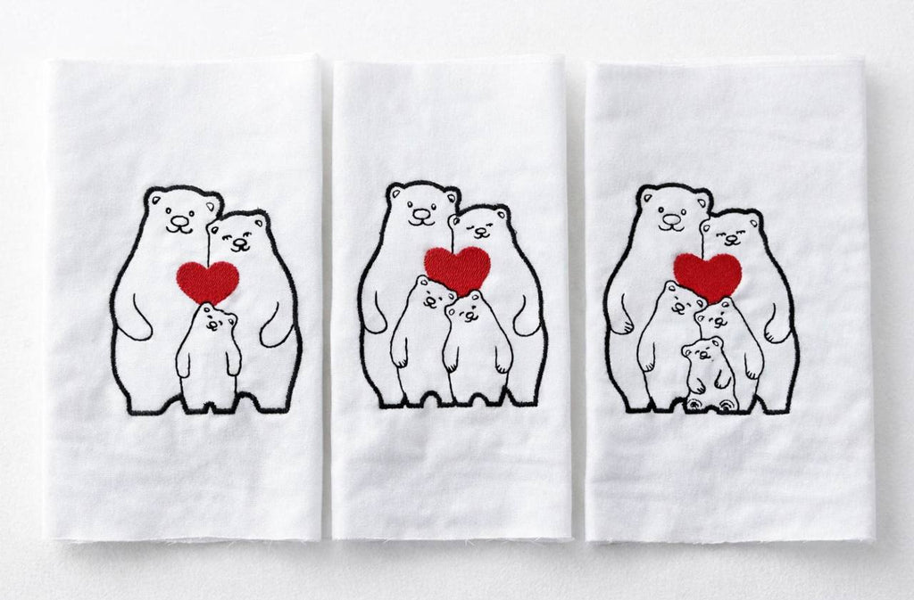 Family is Warmth: The "Polar Love Embroidery" Collection (T-Shirt, Hoodie)